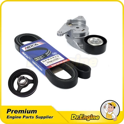 Harmonic Balancer Belt Component Kit for Cadillac Chevrolet Impala GMC Terrain - Image 1 of 4