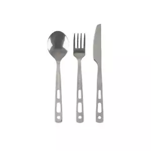 Lifeventure Stainless Steel Camping Cutlery Set Knife Fork Spoon - Picture 1 of 1