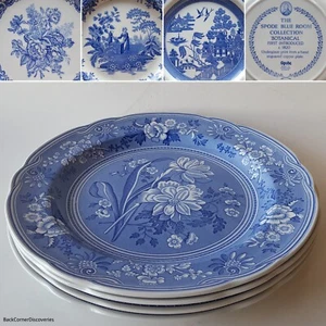 4 Spode BLUE ROOM 10½" Dinner Plates: Botanical + Byron + Girl At Well + Willow - Picture 1 of 12