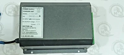 Vector Ltd V-2410CBD Charger, 27.6V DC Output, 10A, AC 230V/115V, Made in Greece - Image 1 of 4