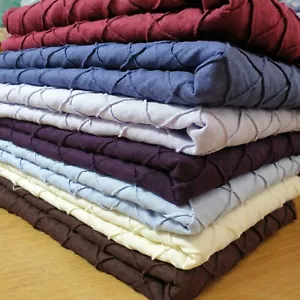 Leinenmischung Biesen Stickerei Quilten Kleid Polsterstoff 127 cm Meterware - Bild 1 von 13