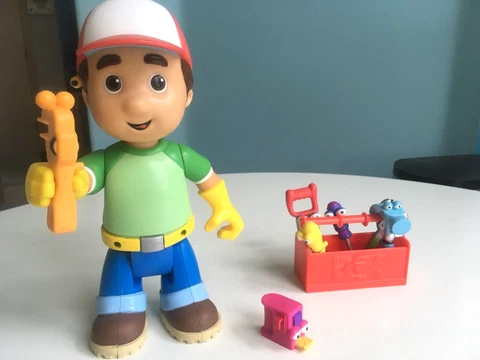 Handy Manny Lets Get To Work Talking Figure Doll Toolbox 5 Tools 2007 Tested Cover