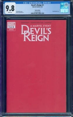 Devil's Reign #1 Sketch Edition - CGC 9.8 - NM/M! - Only 6 in Population! - Image 1 of 2