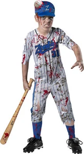 Homerun Horror Baseball Zombie Child Boys Costume NEW - Picture 1 of 2