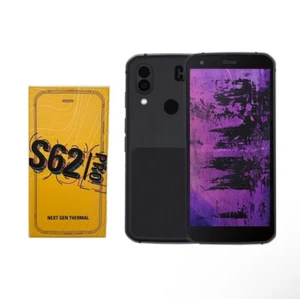 CAT S62 Pro ( Unlocked) DUAL SIM 4G 128GB 6GB RAM 5.7in IP69/810H FLIR 12MP - Picture 1 of 1