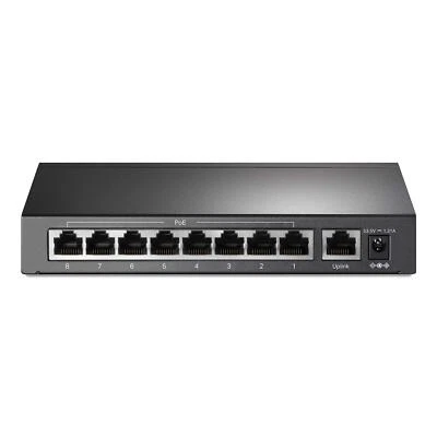 9 Port Desktop Switch with 8 PoE Ports 802.3at Power Over Ethernet 30W - Image 1 of 4