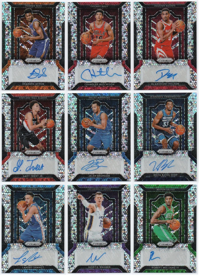 2018-19 Panini Prizm Fast Break Rookie Autographs RC Auto Pick Any - Image 1 of 1