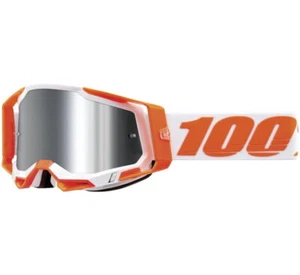 100% Naranja con Flash Plateado Lente Espejo Racecraft 2 Gafas 50010-00013 - Imagen 1 de 1