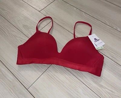 Sujetador camiseta sin cables b.tempt'd Wacoal 956227 Opening Act 34B rojo nuevo Foto 1 de 4