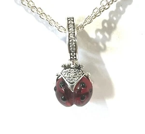 PANDORA Charm Sterling Silver ALE S925 RED LADYBIRD DANGLE 792571C01 - Bild 1 von 3