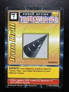 Iron Drill BO-47 Digimon Digi-Battle Series 1 1st Ed - Picture 1 of 2