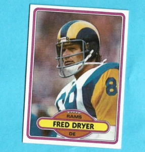 1980 Topps Fred Dryer #202 Los Angeles Rams - Picture 1 of 2