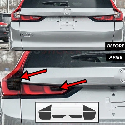 For 2023-2026 Honda CR-V Tail Light Signal Rear SMOKE Overlays Vinyl Tint Decals - Image 1 of 4