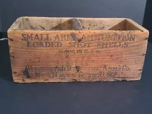 Winchester Small Arms Ammo Speedloads 410 Loaded Shot Wood Shotgun Shells Box - Picture 1 of 17