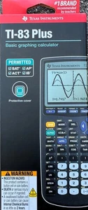 Texas Instruments TI-83 Plus Graphing Calculator - Black (83PL/BC/1L1/K) - Picture 1 of 8