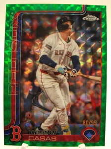 2025 Topps Chrome Triston Casas #192 Green Geometric Refractor /99 - Bild 1 von 2