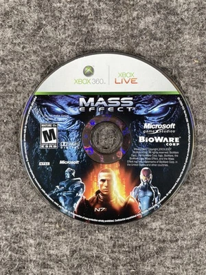 Видеоигра Mass Effect Xbox 360 только диск Microsoft BioWare NTSC Xbox Live США - Изображение 1 из 3
