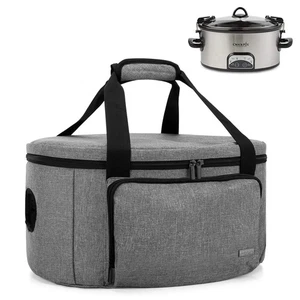 Insulated Slow Cooker Bag (with a Bottom Pad and Lid Fasten Straps), Carrier ... - Bild 1 von 7