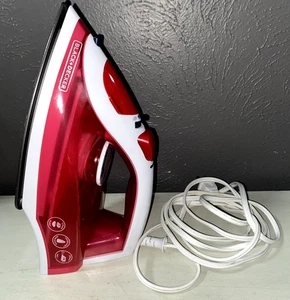 Black & Decker variable Steuerung Dampfbügeleisen - rot Modell IR20VR - Bild 1 von 5