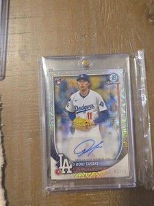 2025 Bowman Chrome CRA-RS Roki Sasaki RC Auto Mojo #63/75 Los Angeles Dodgers - Bild 1 von 6