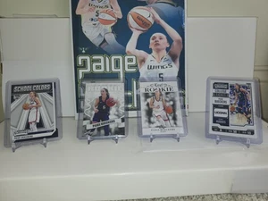 (2) 2024-25 Panini UCONN Collegiate & (2) 2023 Leaf Rookie Paige Bueckers - Picture 1 of 11