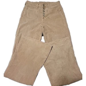 American Eagle Stretch Cord Super High-Waisted Schlaghose Field Khaki US 6 - Bild 1 von 10