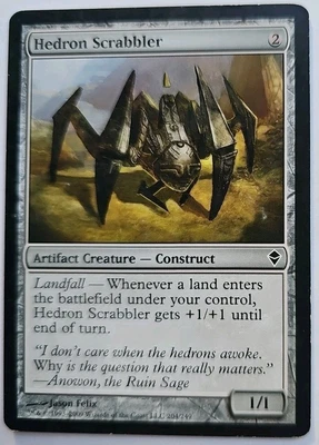 MTG Magic The Gathering Card Hedron Scrabbler Artifact Creature Construct Zendik - Image 1 of 2