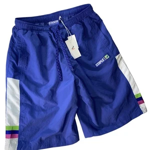 Pantalones Cortos Staple Pigeon Traje de Baño Hombres XL Azul Nylon Sueltos Patín Ropa de Calle Retro Nuevo - Imagen 1 de 17
