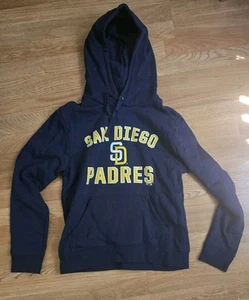 NEW SD San Diego Padres Mens Size M Medium Blue Hoodie - Picture 1 of 3