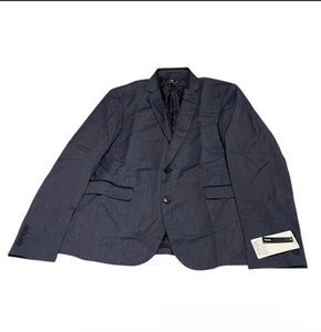 oodji Ultra Slim Blazer Men’s 42 / 52 / L Blue 🔵 Contrast Detail Modern Fit - Picture 1 of 4