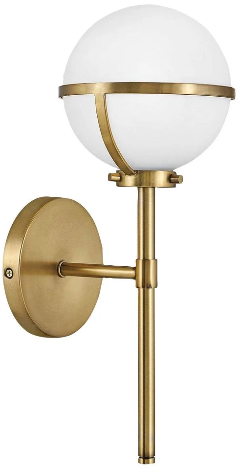 Aplique de pared LED de latón Hinkley Hollis 16" High Heritage Foto 1 de 1