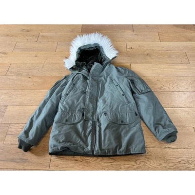 NOS USAF N-3B Parka Winter Coat Fur Hooded Jacket Olive Green Military Style - Image 1 of 4