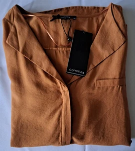 NEU! Comma Bluse Gr. 40 curry,  57% Modal - NP 59,99€ - Bild 1 von 21