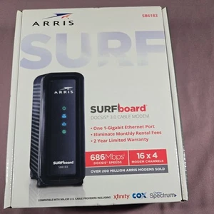 Arris Surfboard SB6183 Cable Modem 686 mbps Internet Xfinity 16x4 Docsis 3.0 - Picture 1 of 4