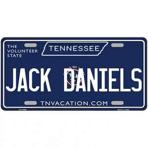 Letrero de metal azul Jack Daniels Tennessee - Imagen 1 de 1