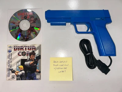 Virtual Cop (Sega Saturn) quase perfeito + controlador de arma leve Saturn testado limpo #4 - Imagem 1 de 4