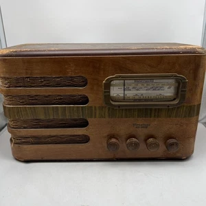 Radio d'epoca Firestone Air Chief radio a valvole ricambi o riparazione vintage - Foto 1 di 12