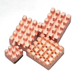 4x Pure Copper Heatsinks For RasPi 5 Dissipate Heat Quickly Silent Profession CB - Bild 1 von 22
