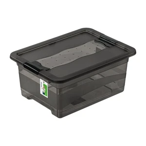 Cornelia Crystalbox Crystal Grey Contenitore Trasparente 12L con Coperchio - Foto 1 di 8