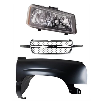 Fender Kit For 2003-2006 Chevrolet Silverado 2500 HD Primed Front Right - Image 1 of 4