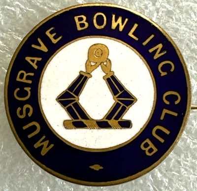 Musgrave Bowling Club - Vintage Enamel Badge - County Antrim, Northern Ireland - Image 1 of 3