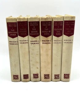 Der Zweite Weltkrieg Winston S. Churchill Band 1-6 1950-1956 Hardcover Bücher - Bild 1 von 14
