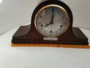 ANTIQUE/VINTAGE NAPOLEON HAT WESTMINSTER CHIME MANTEL CLOCK IN FWO - Picture 1 of 14