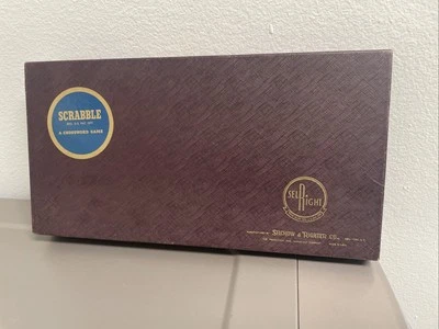 Vintage SCRABBLE Board Game Selchow & Righter Complete 1958 Exc - Image 1 of 4