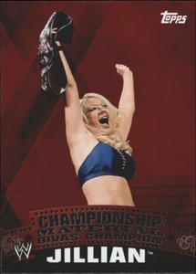 2010 Topps WWE Championship Material Intercontinental Puzzle Back #C40 Jillian