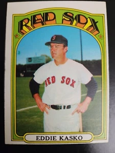 EDDIE KASKO 1972 TOPPS #218 BOSTON RED SOX VINTAGE MLB BASEBALL CARD NEARMINT - Picture 1 of 2