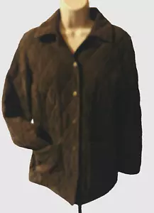 Brooks Brothers 346 Damen-Steppjacke schokobraun Wildleder Größe 4 - Bild 1 von 4