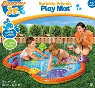 Banzai Sprinkle Friends 58-Inch Play Mat Watermat Toddlers Children New in Box  - Image 1 of 3