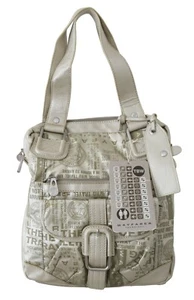 Borsa WAYFARER Tessuto Stampata Bianca Borsa a Mano Borsa a Spalla Donna Borsa Prezzo Francoforte $250 - Foto 1 di 5