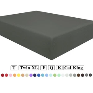 Egyptian Comfort 1900 Count Microfiber Fitted Bed Sheet Deep Pocket Wrinkle Free - Picture 1 of 150